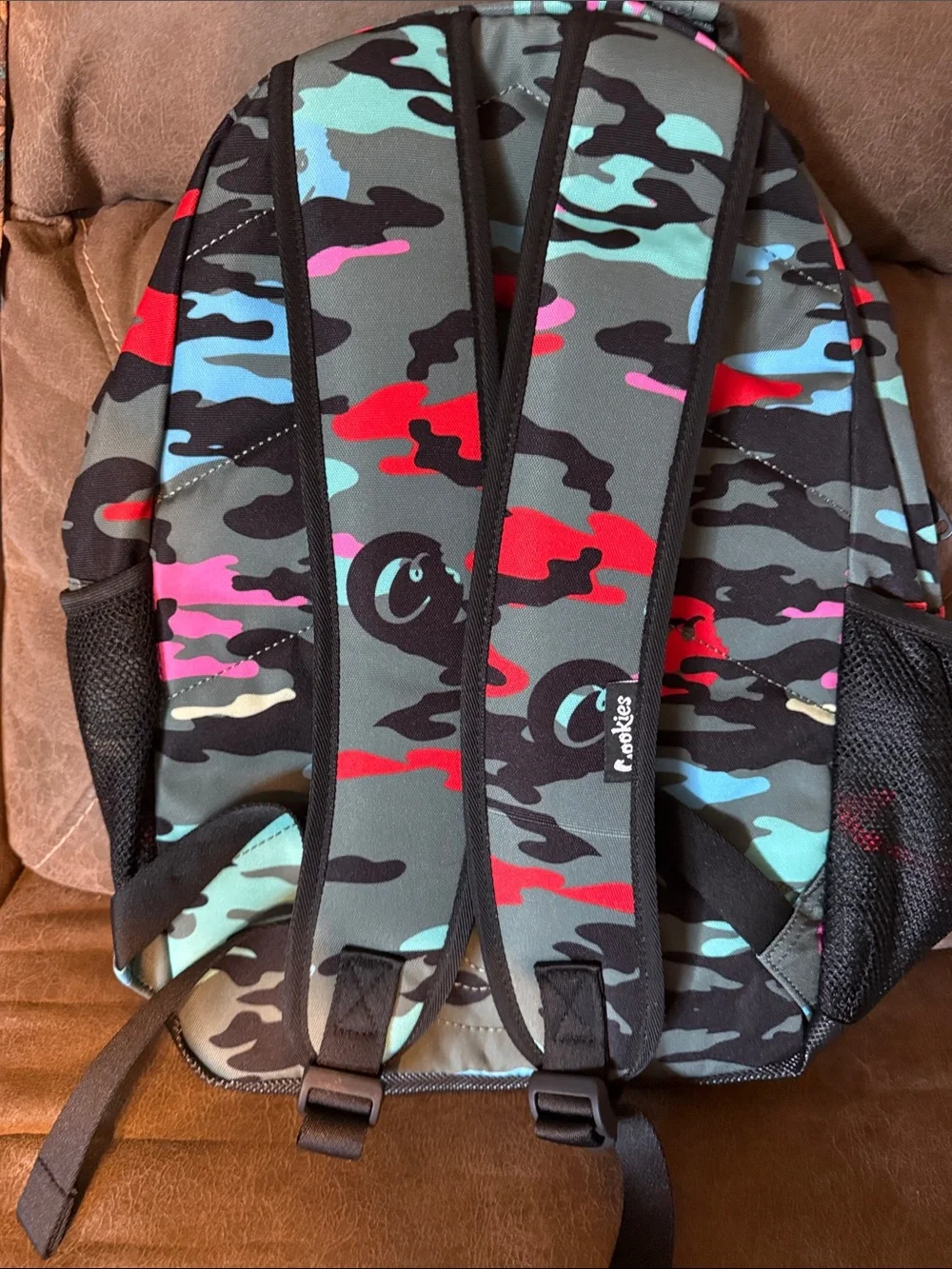 Cookies Camouflage Pattern Men's Backpack - Smell Proof